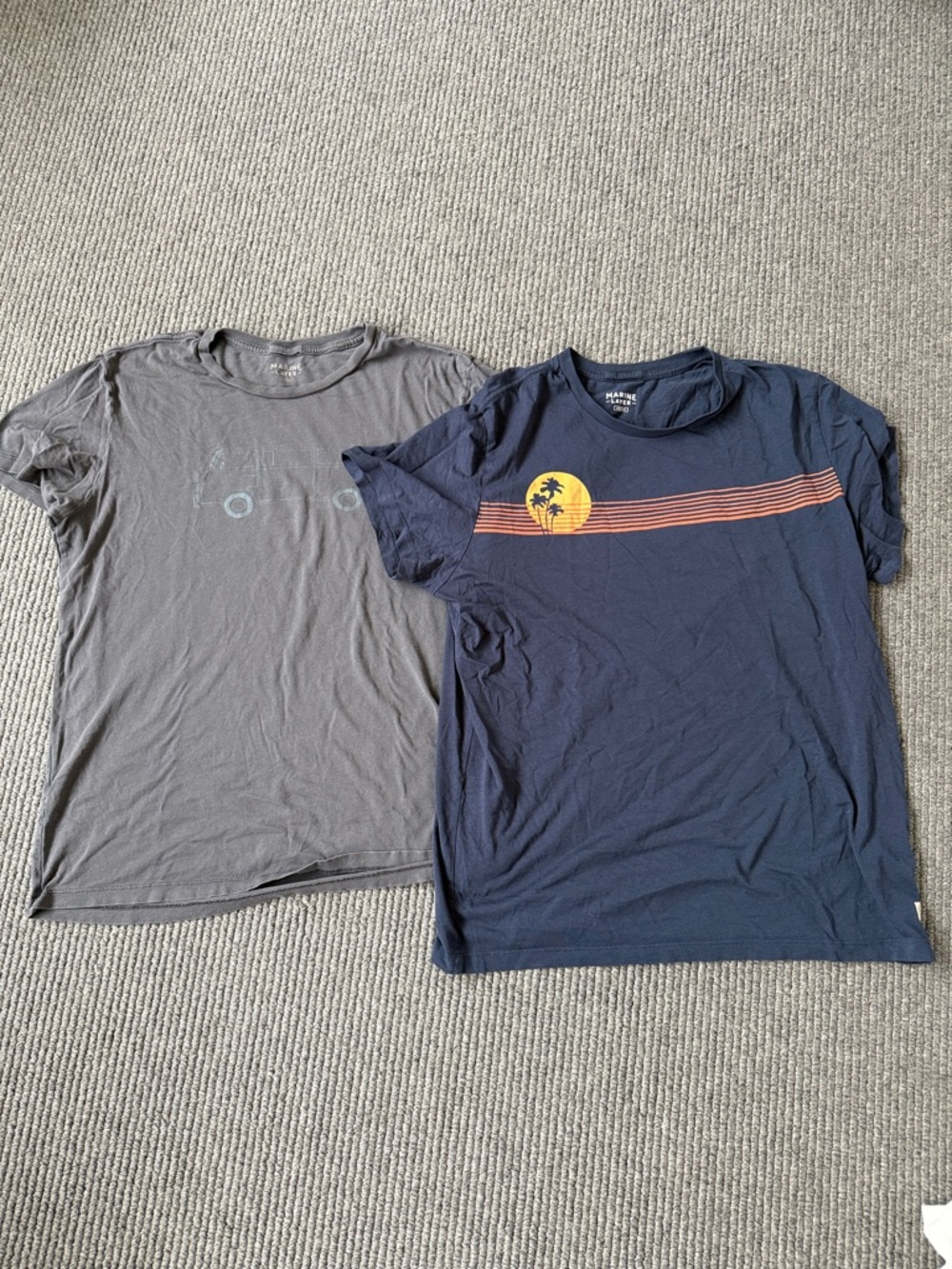 Marine Layer Graphic T-shirt’s (set of 2), Short Sleeve, Size M